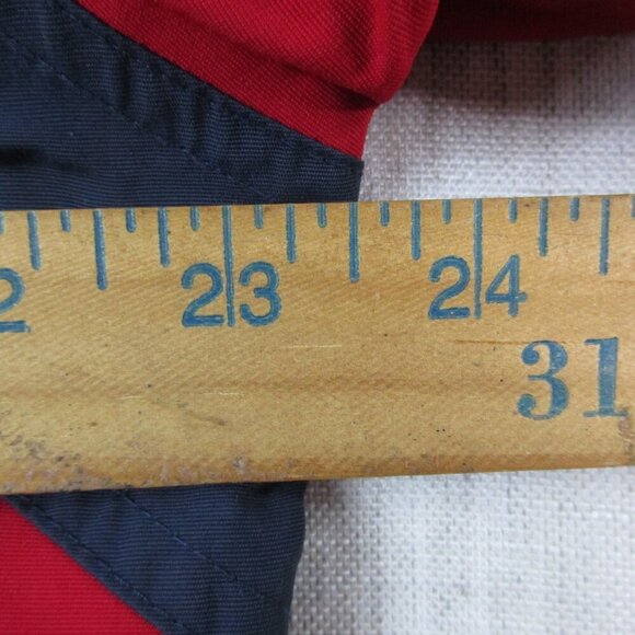 Ariat Jacket Mens Medium Red Windbreaker Lined Detachable Hooded Snap Inside Zip - Picture 15 of 15